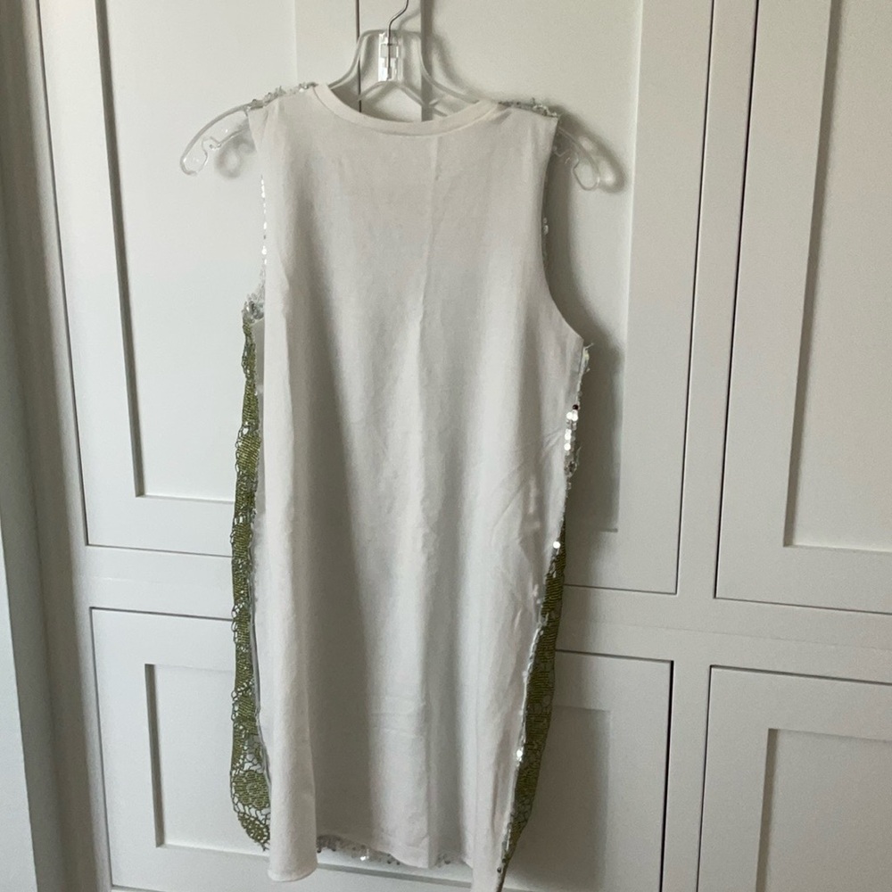 Zara Trafaluc Green and Silver Sequin Dress - Picture 3 of 16